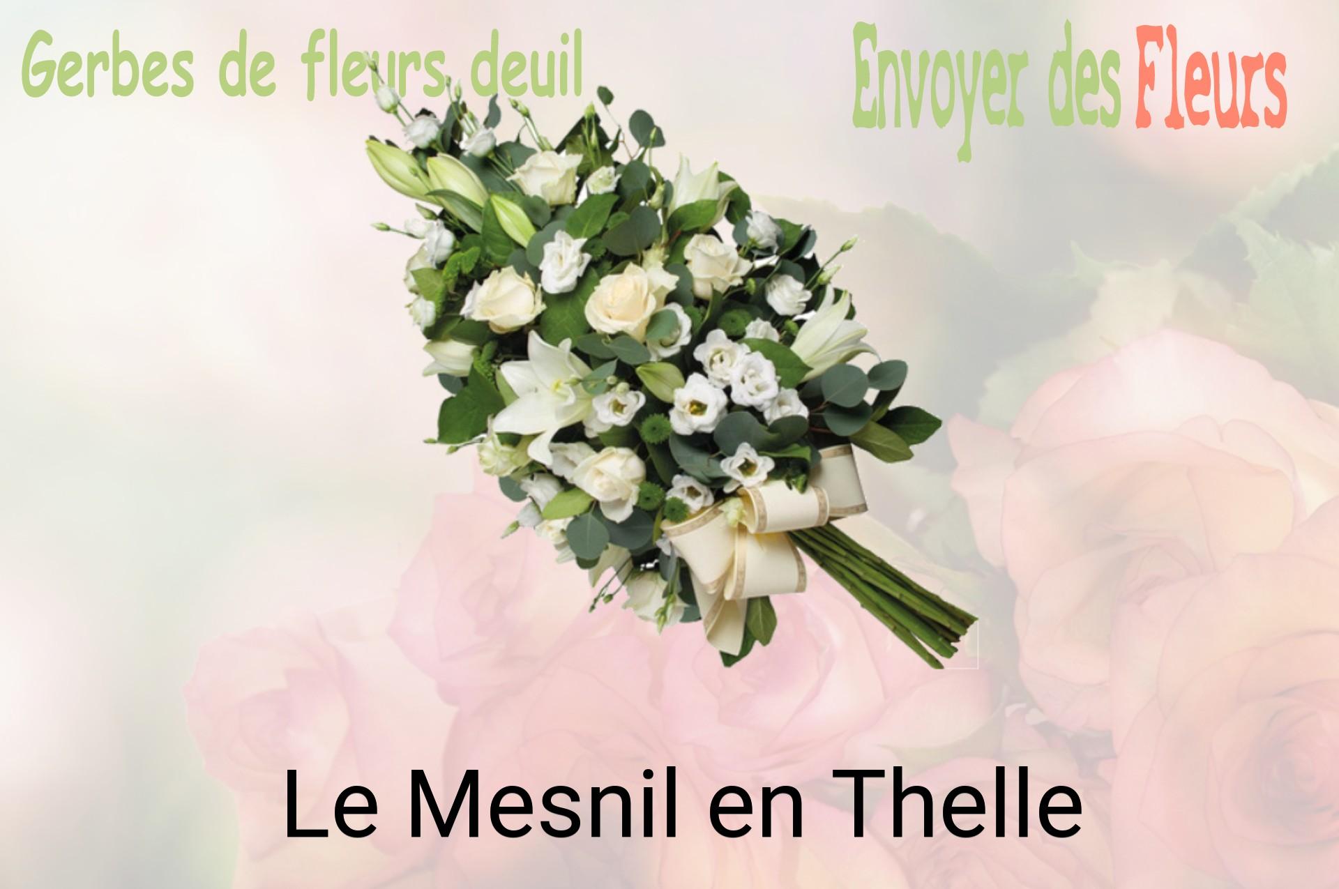 Gerbe de fleurs de deuil livrée à Le Mesnil-en-Thelle
